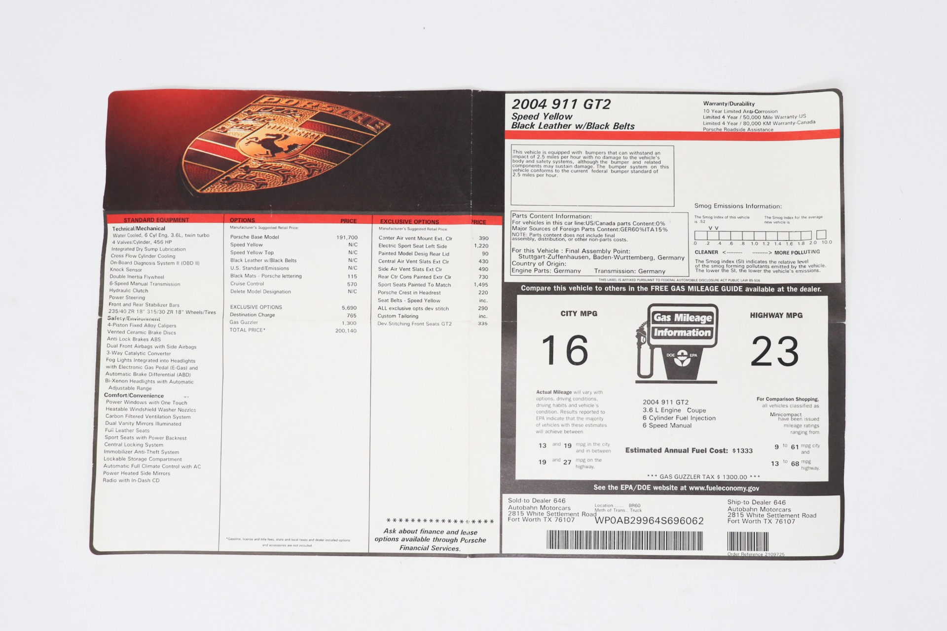 Used-2004-Porsche-911-GT2