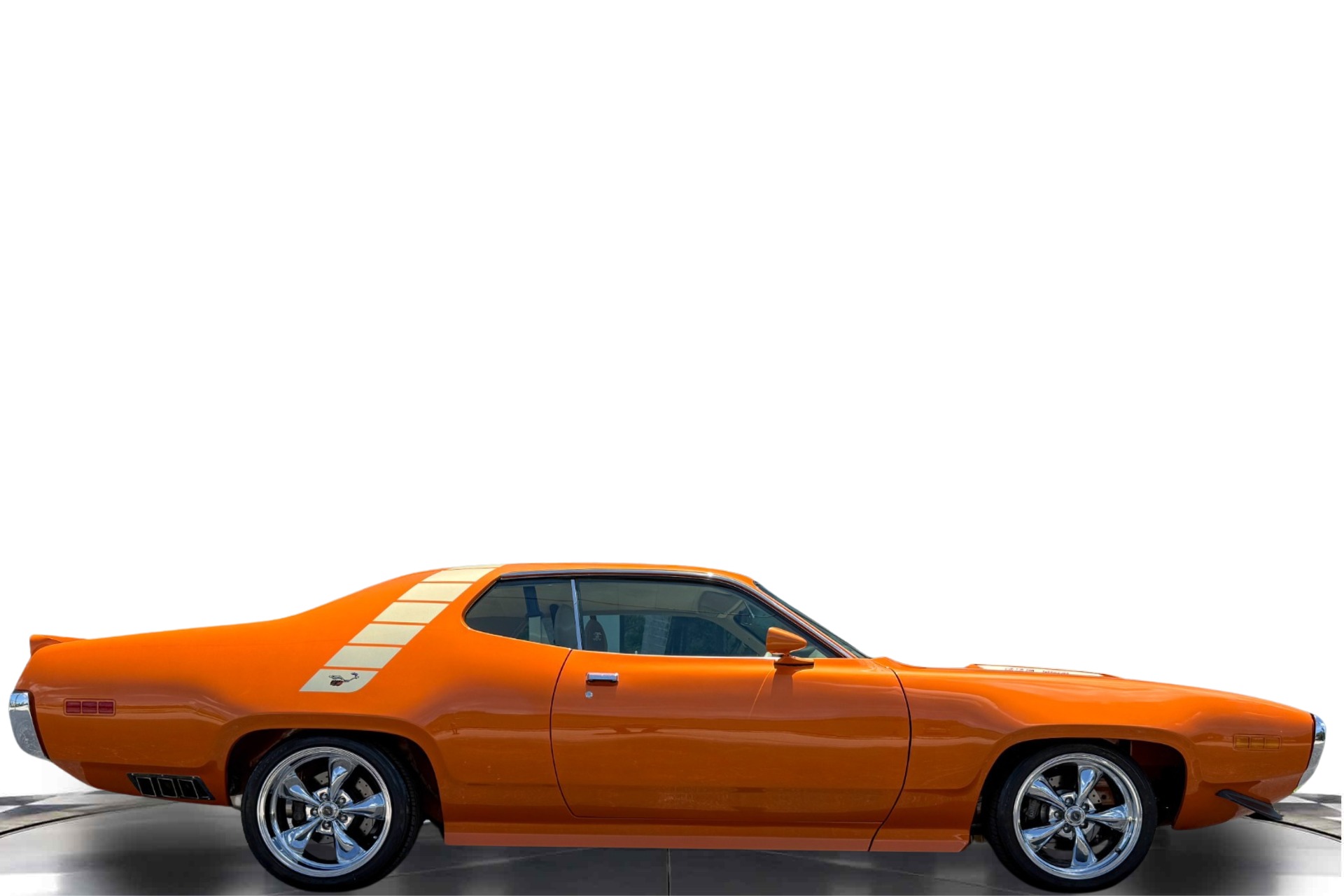 Pearl Orange 1971 Plymouth Road Runner Coupe 6-Speed Manual