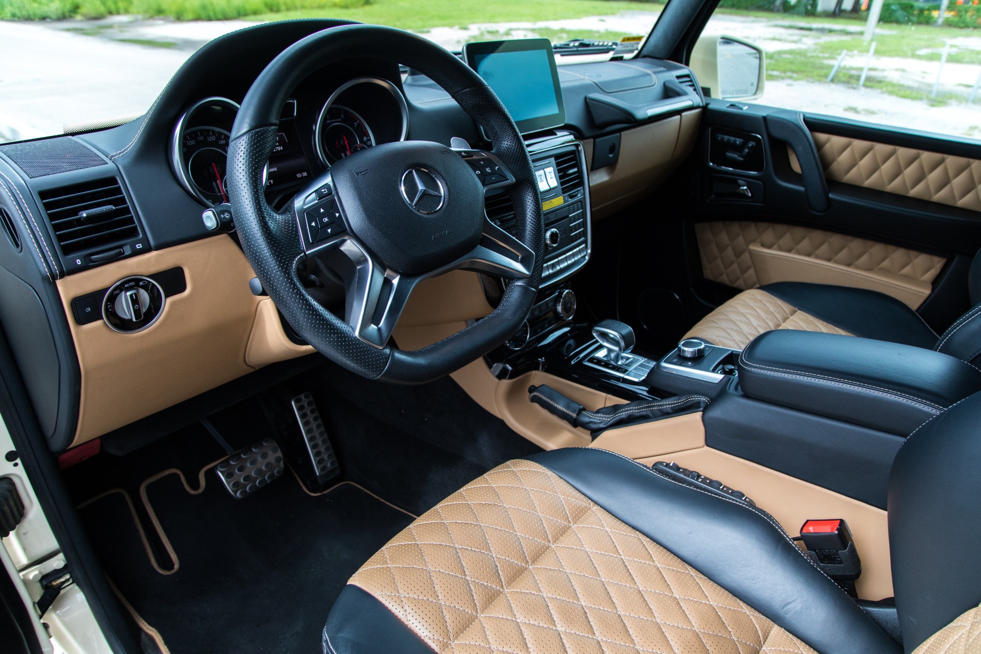 Mercedes G Wagon Cream Interior